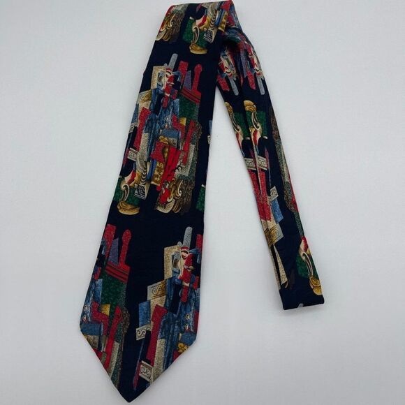 Picasso Collection Tie "Man with a Pipe 1915" Silk - Picture 2 of 8